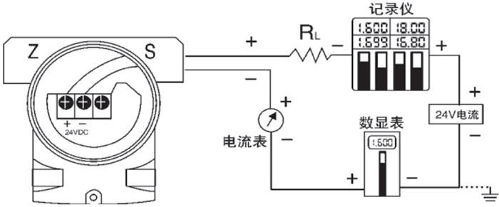 二氧化碳液位計(jì)接線圖
