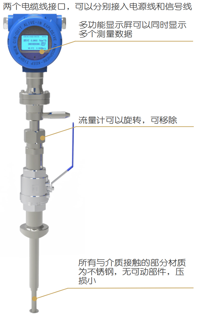 熱式氣體質(zhì)量流量計結(jié)構(gòu)圖